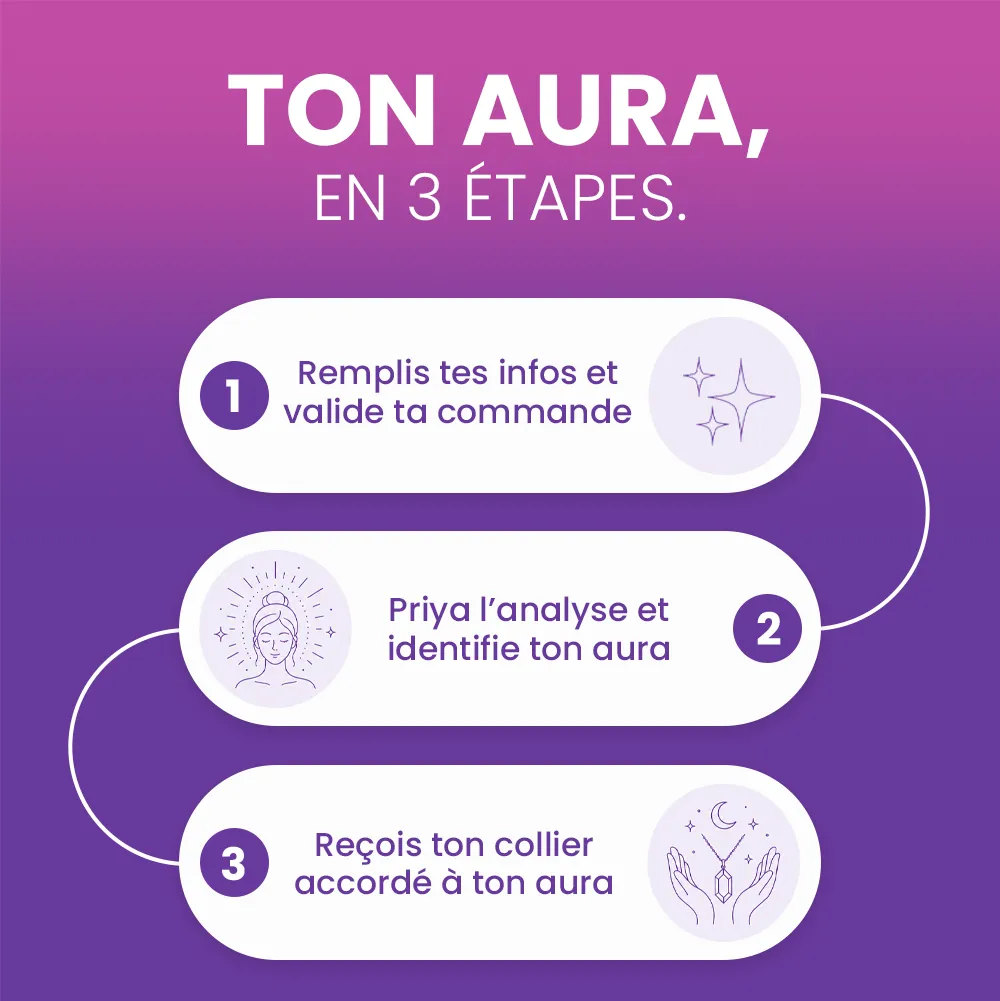 Collier d'Aura Personnalisé + 3 CADEAUX AUJOURD'HUI