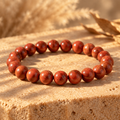 Bracelet Motivation en Jaspe Rouge