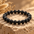 Bracelet Ancrage en Pierre de Lave